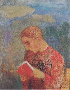 Odilon Redon Elsass oder Lesender Monch oil painting on canvas